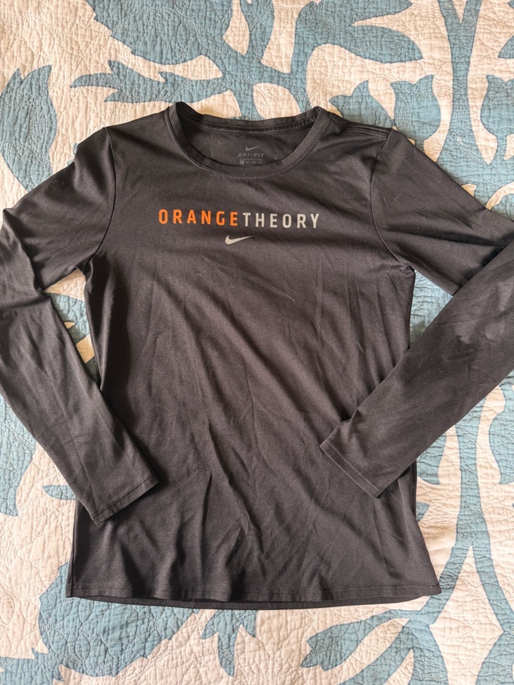 Nike Black Long Sleeve Dri-FIT Orangetheory Coach Top